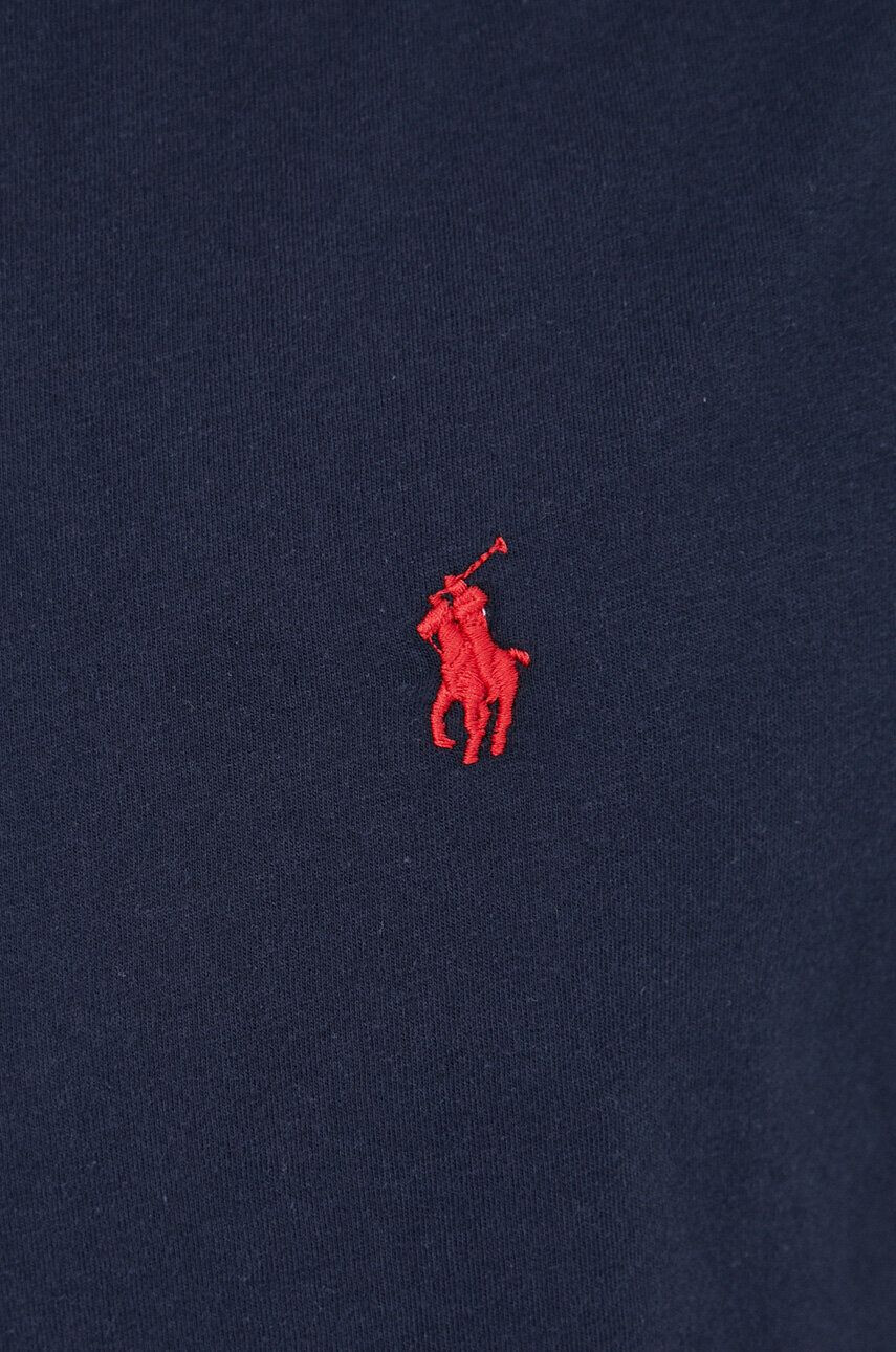 Polo Ralph Lauren Bavlnené tričko s dlhým rukávom čierna farba s nášivkou - Pepit.sk