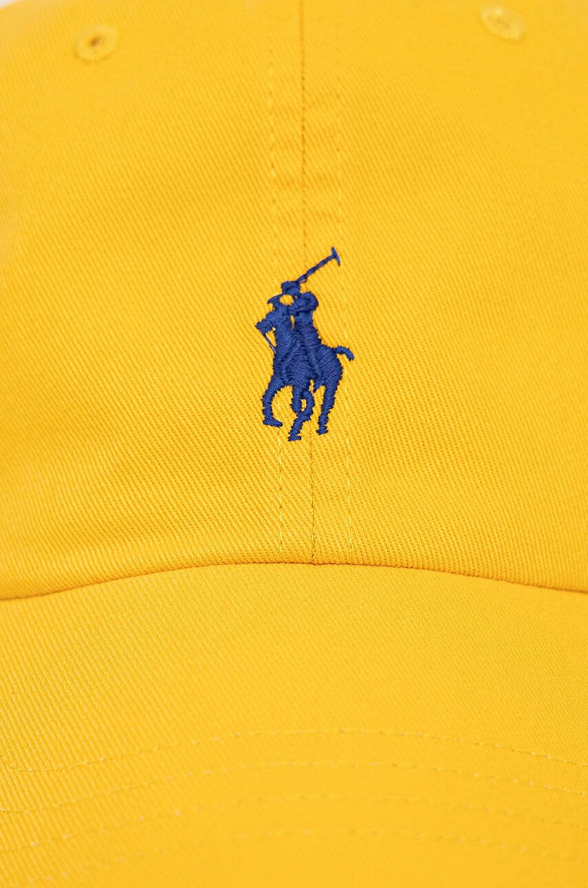 Polo Ralph Lauren Čiapka žltá farba jednofarebná - Pepit.sk