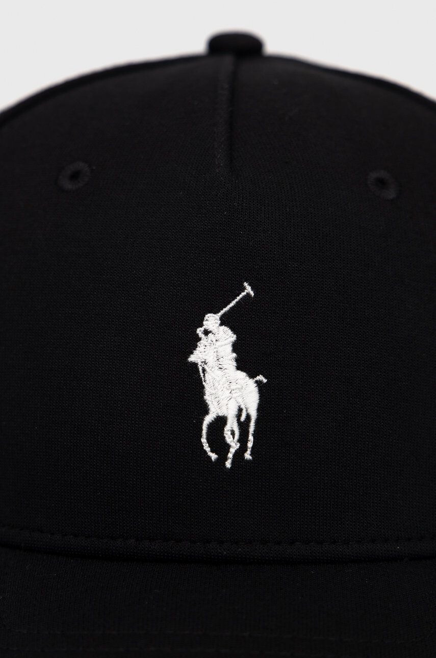 Polo Ralph Lauren Čiapka čierna farba jednofarebná - Pepit.sk