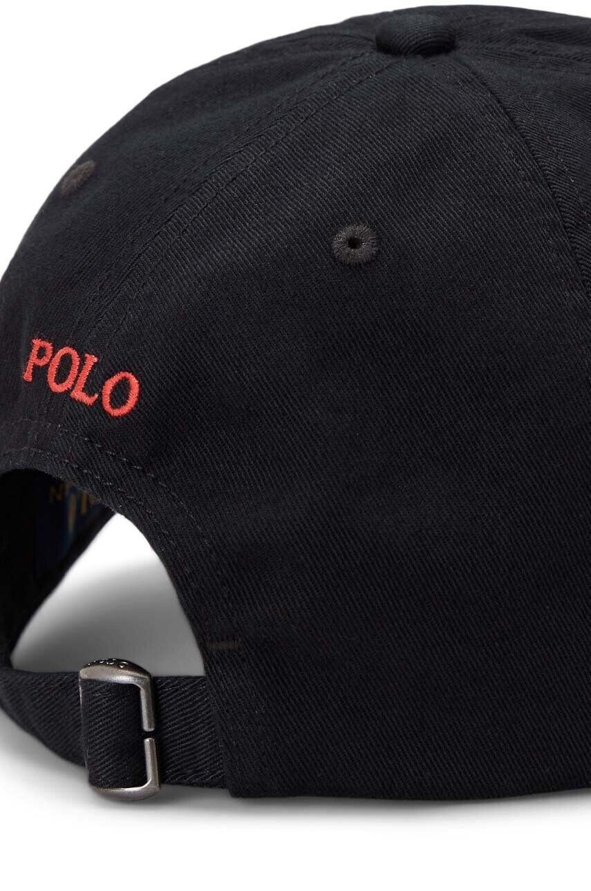 Polo Ralph Lauren Detská baseballová čiapka čierna farba s nášivkou - Pepit.sk