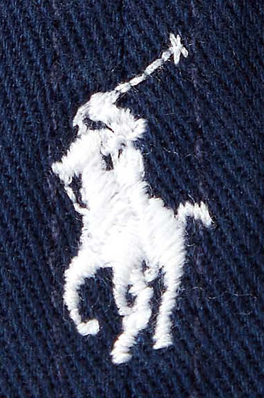 Polo Ralph Lauren Detská bavlnená čiapka tmavomodrá farba s nášivkou - Pepit.sk