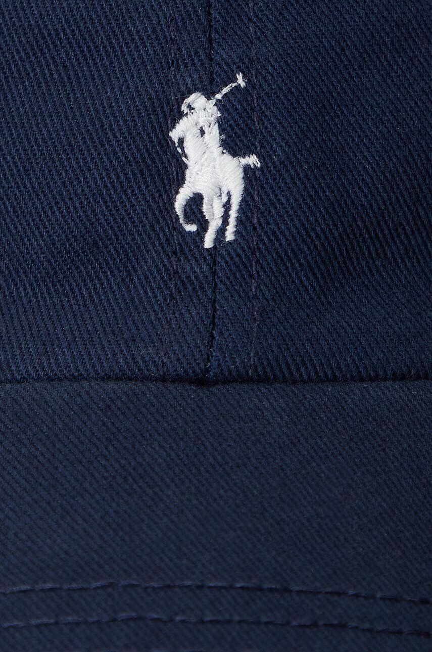 Polo Ralph Lauren Detská bavlnená čiapka tmavomodrá farba vzorovaná - Pepit.sk