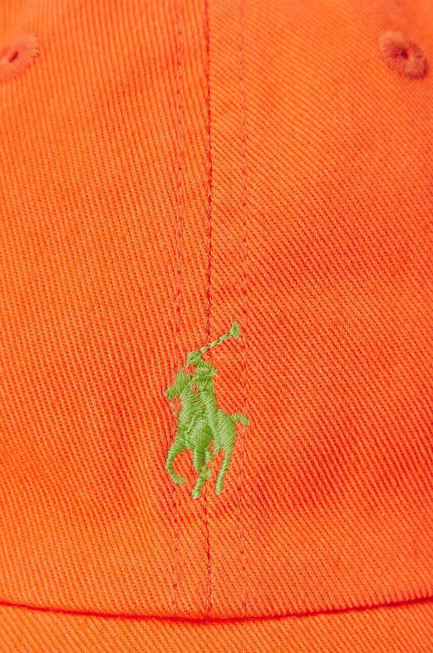 Polo Ralph Lauren Detská bavlnená šiltovka oranžová farba jednofarebná - Pepit.sk