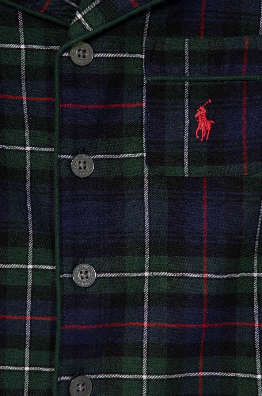 Polo Ralph Lauren Detské bavlnené pyžamo zelená farba vzorovaná - Pepit.sk