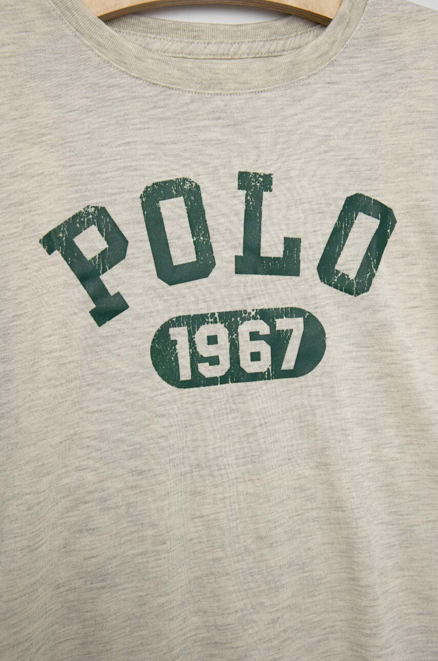 Polo Ralph Lauren Detské pyžamo béžová farba s potlačou - Pepit.sk