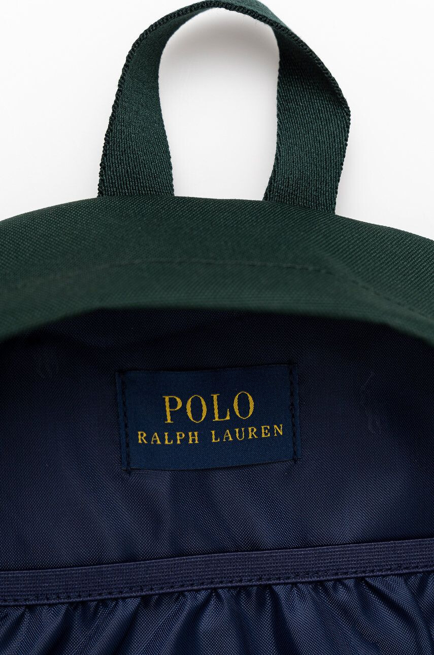 Polo Ralph Lauren Detský ruksak zelená farba veľký jednofarebný - Pepit.sk