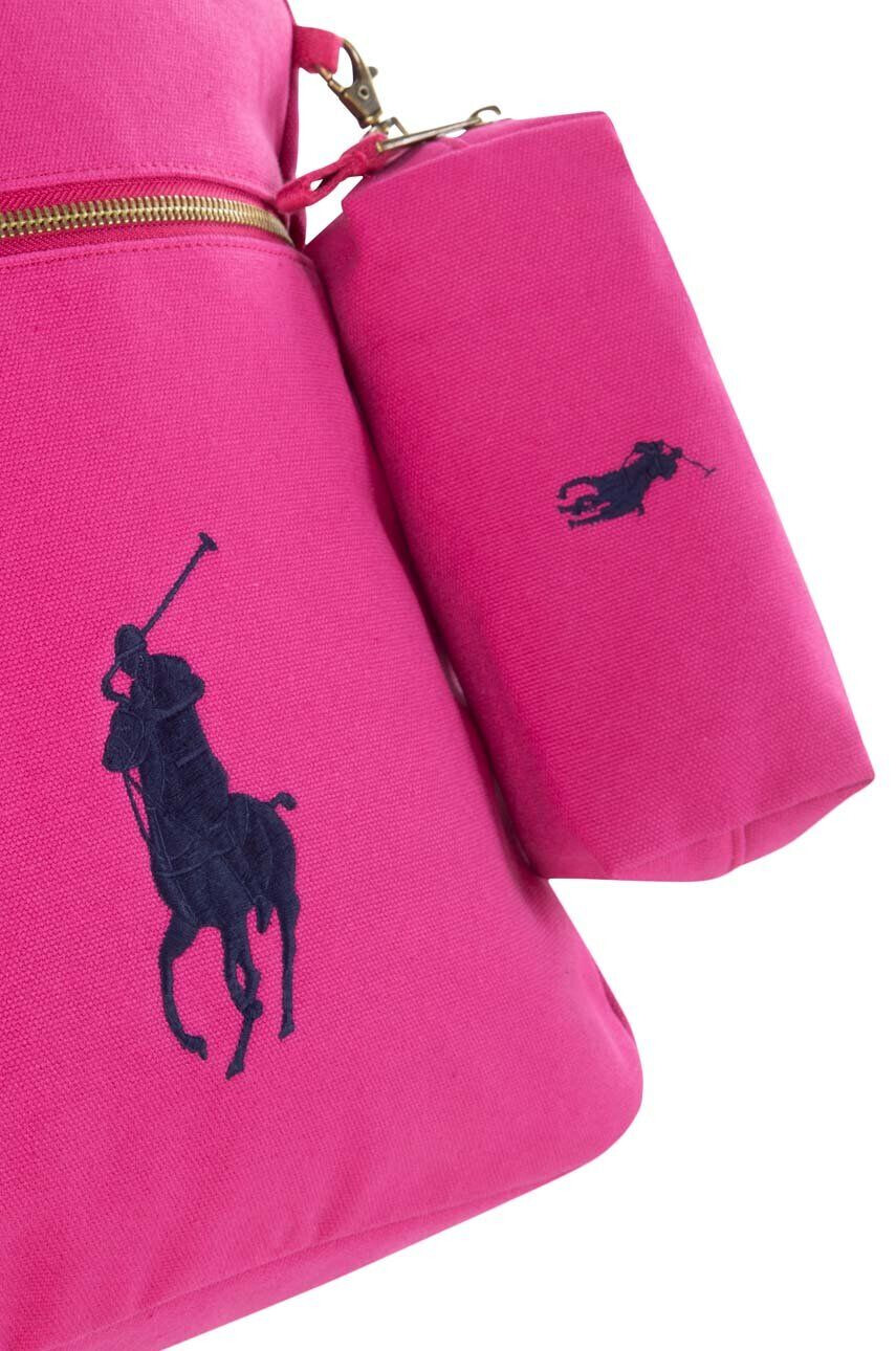 Polo Ralph Lauren Detský ruksak ružová farba malý jednofarebný - Pepit.sk