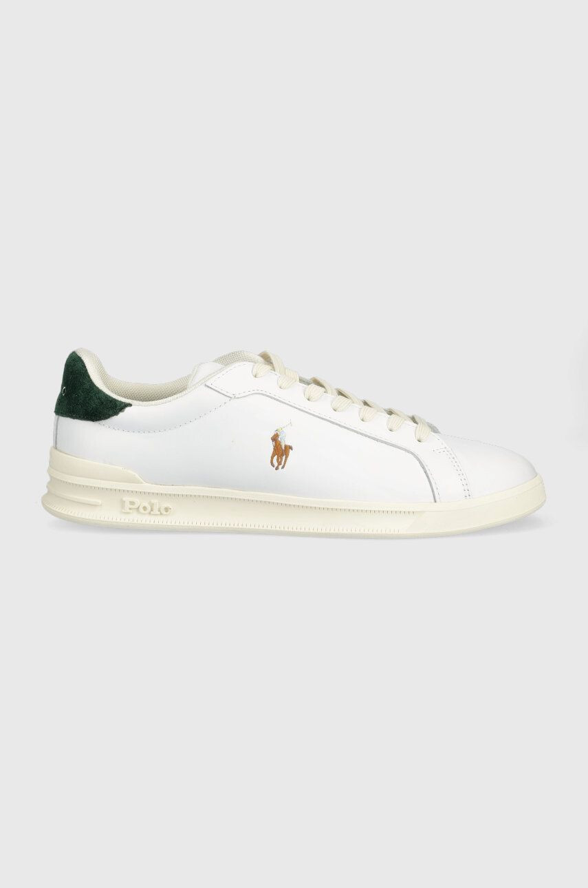 Polo Ralph Lauren Kožené tenisky Hrt Ct II biela farba 809877598002 - Pepit.sk