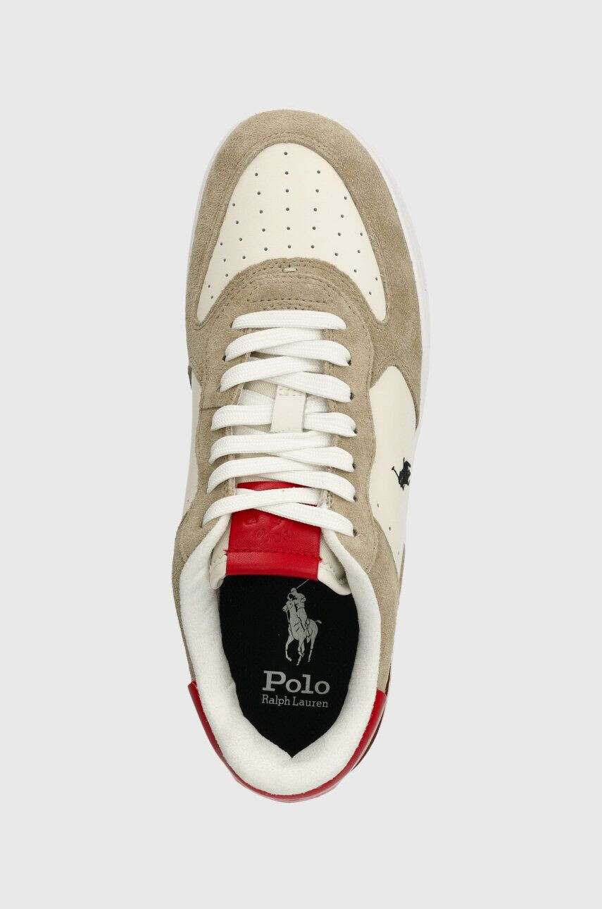 Polo Ralph Lauren Kožené tenisky Masters Crt béžová farba 809923935003 - Pepit.sk