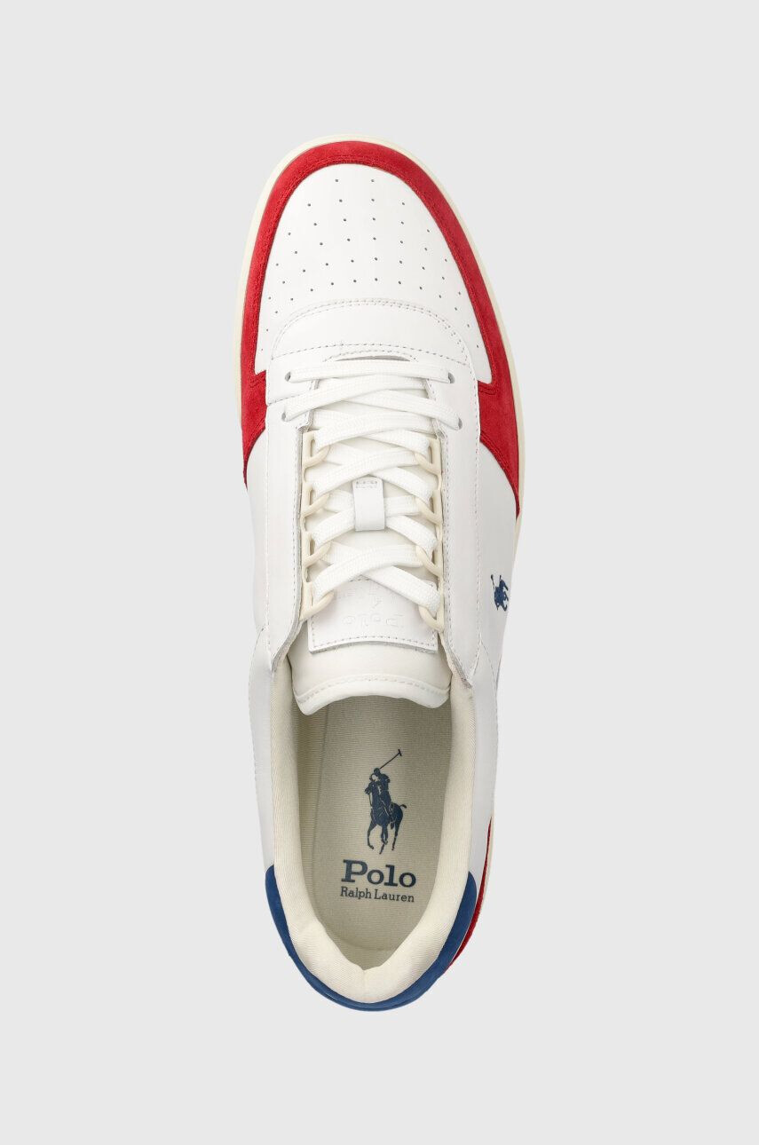 Polo Ralph Lauren Kožené tenisky Polo Crt Pp biela farba 809913450007 - Pepit.sk