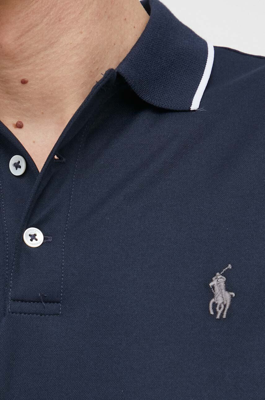 Polo Ralph Lauren Polo tričko pánske tmavomodrá farba s nášivkou - Pepit.sk