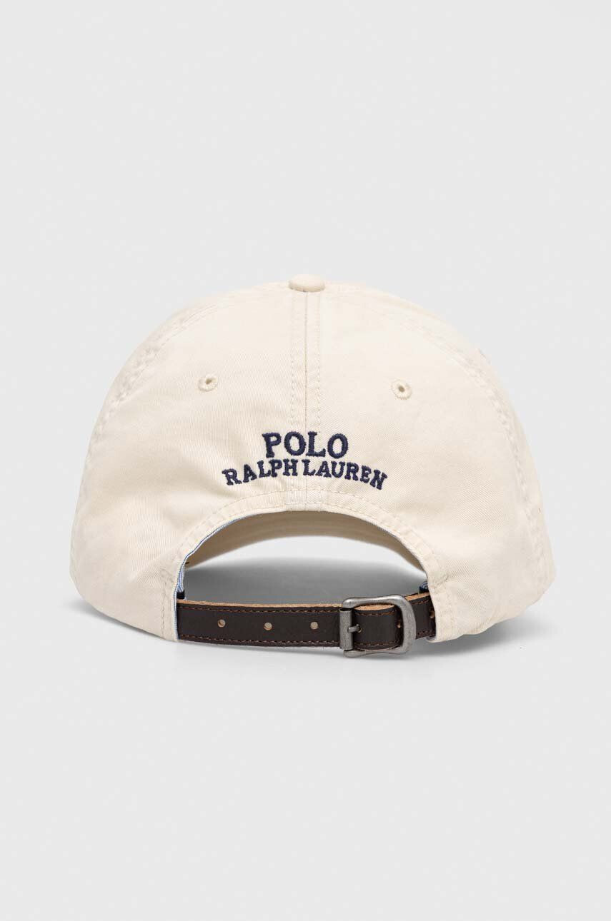 Polo Ralph Lauren Šiltovka béžová farba jednofarebná - Pepit.sk