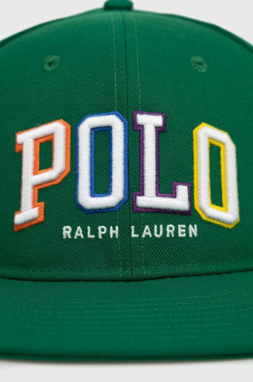 Polo Ralph Lauren Šiltovka zelená farba s nášivkou - Pepit.sk