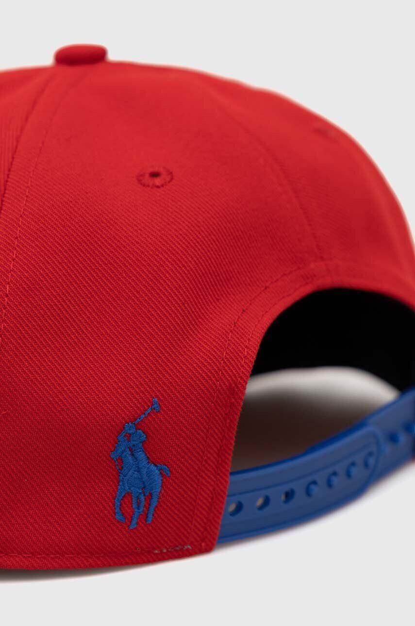 Polo Ralph Lauren Šiltovka červená farba s nášivkou - Pepit.sk