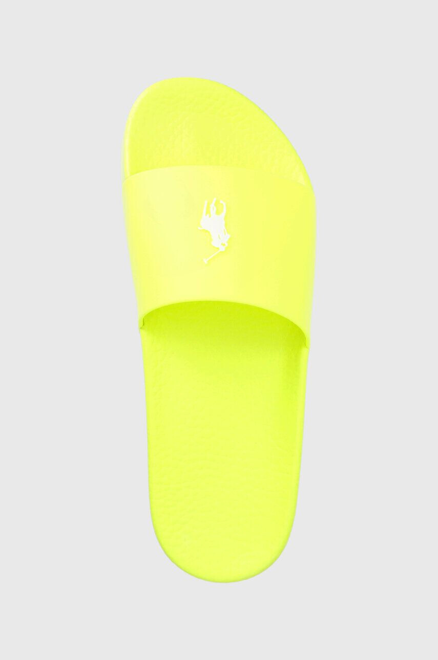 Polo Ralph Lauren Šľapky Polo Slide pánske zelená farba 809892945002 - Pepit.sk