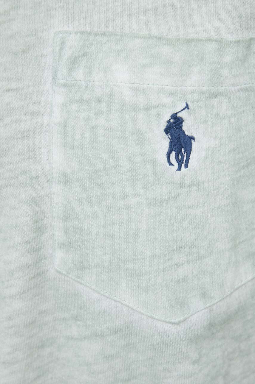 Polo Ralph Lauren Tričko s prímesou ľanu červená farba jednofarebné - Pepit.sk