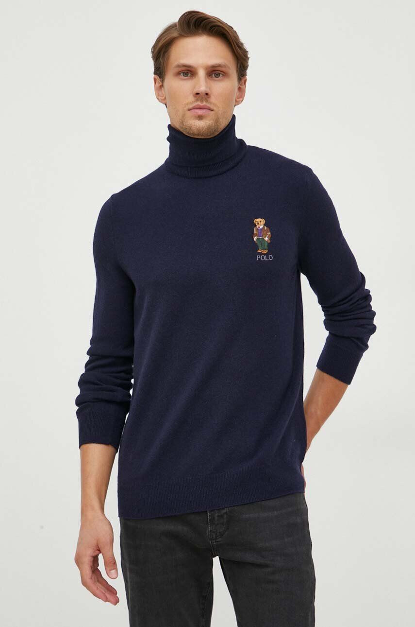 Polo Ralph Lauren Vlnený sveter pánsky béžová farba - Pepit.sk