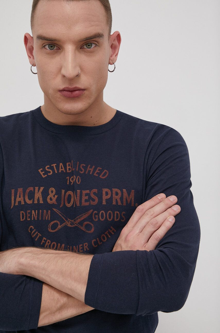 Premium by Jack&Jones Bavlnené tričko s dlhým rukávom - Pepit.sk