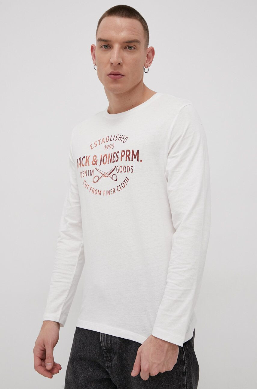 Premium by Jack&Jones Bavlnené tričko s dlhým rukávom - Pepit.sk