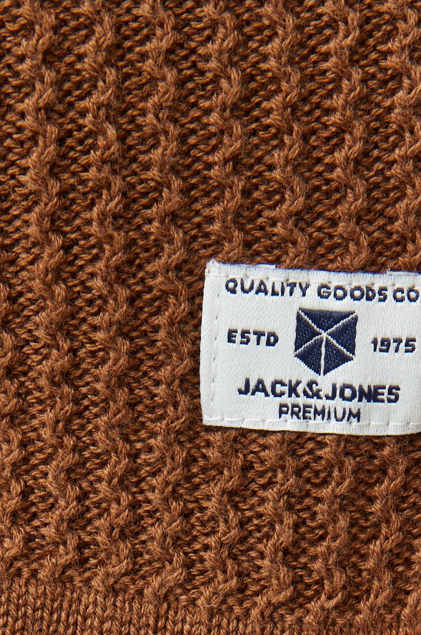 Premium by Jack&Jones Rolák pánsky hnedá farba tenký - Pepit.sk