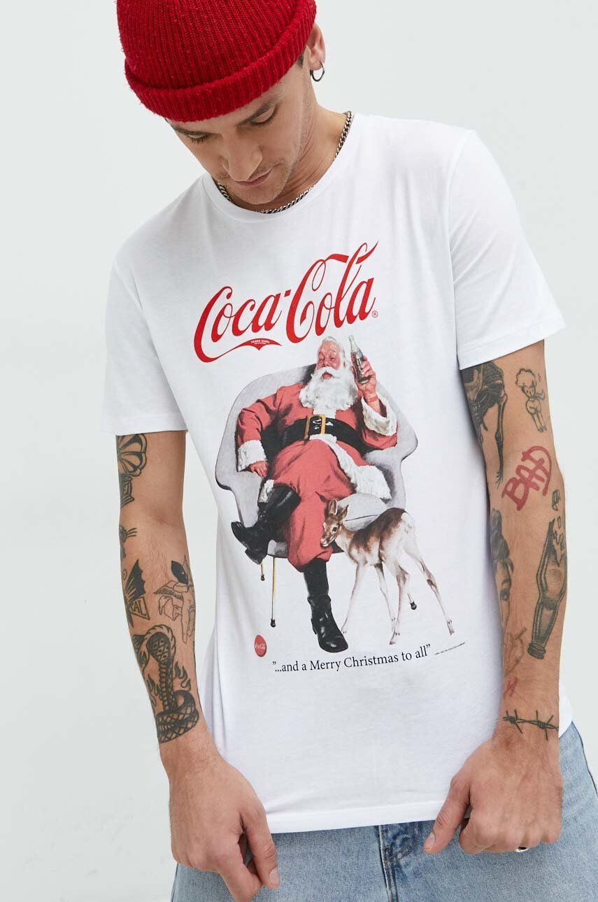 Produkt by Jack & Jones Bavlnené tričko x Coca Cola - Pepit.sk