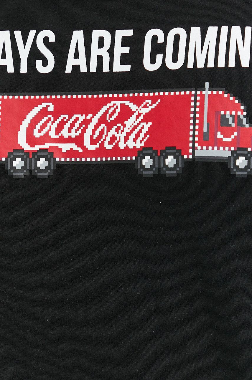 Produkt by Jack & Jones Bavlnené tričko x Coca-Cola čierna farba s potlačou - Pepit.sk