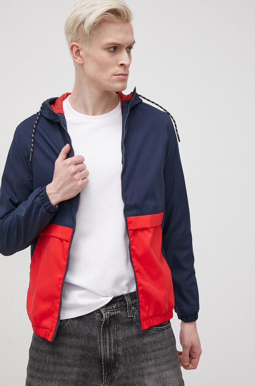 Produkt by Jack & Jones Bunda pánska tmavomodrá farba prechodná - Pepit.sk