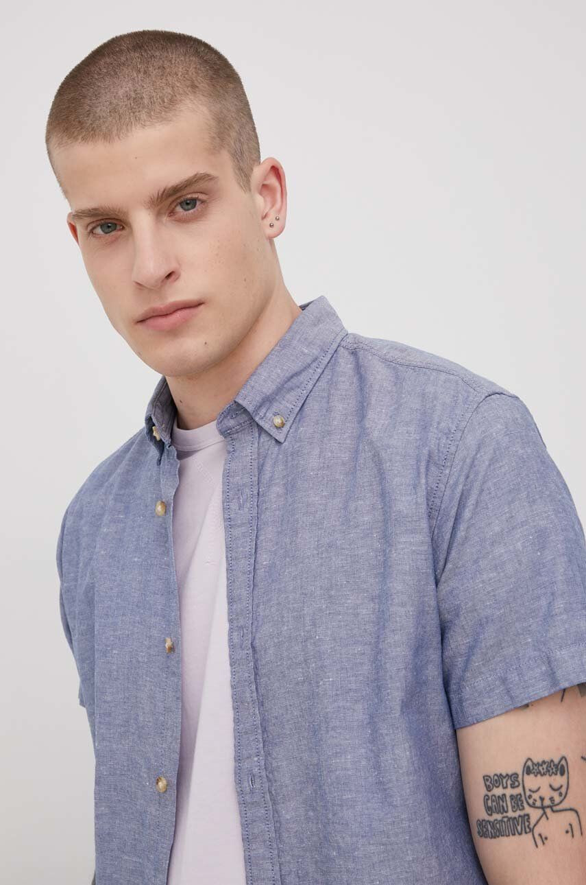 Produkt by Jack & Jones Košeľa s prímesou ľanu - Pepit.sk