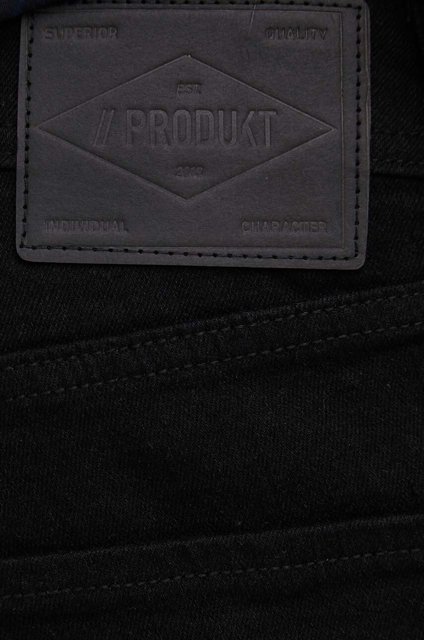 Produkt by Jack & Jones Rifľové krátke nohavice pánske čierna farba - Pepit.sk