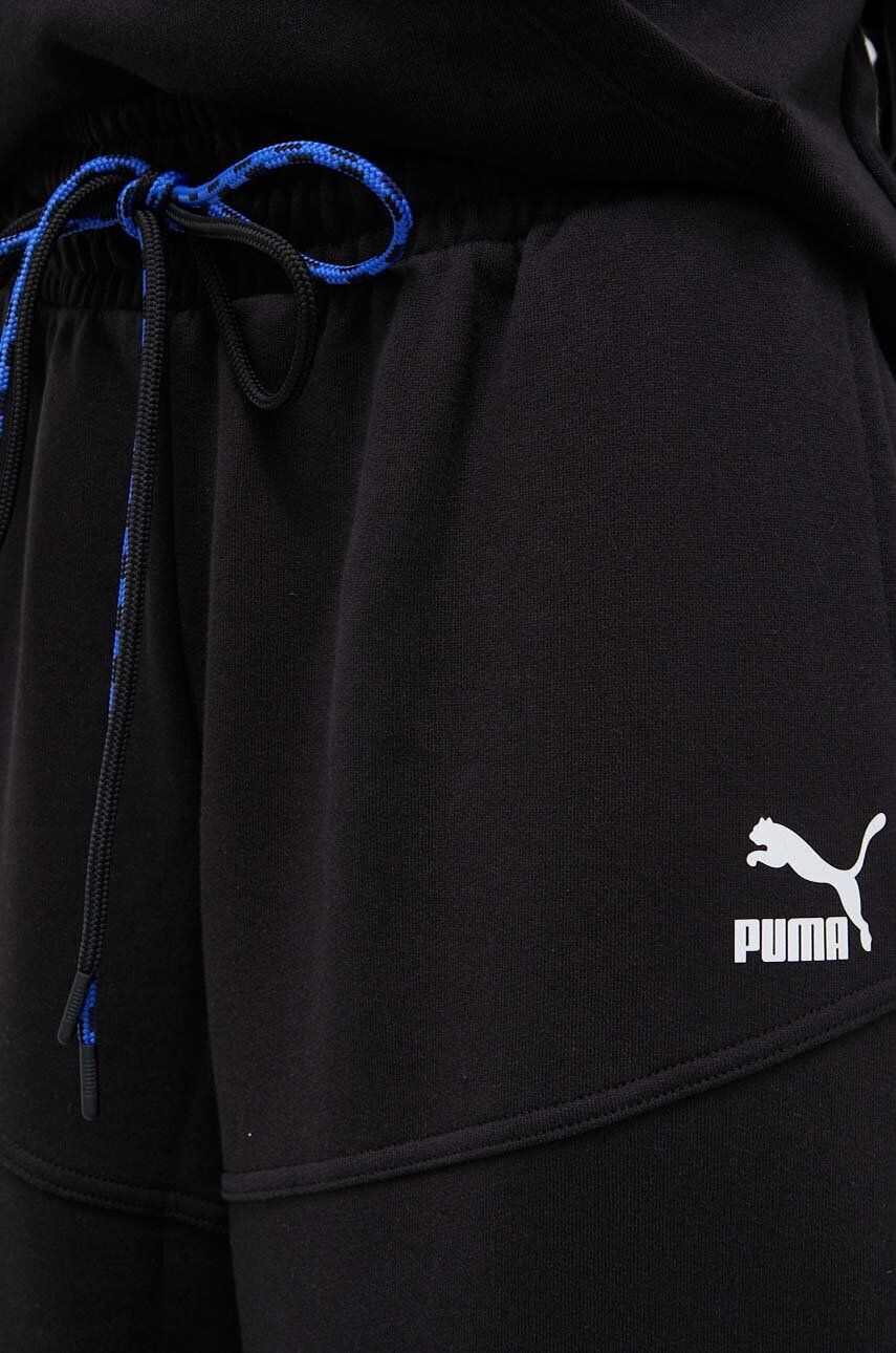 Puma Bavlnené tepláky 538339-01 čierna farba jednofarebné - Pepit.sk