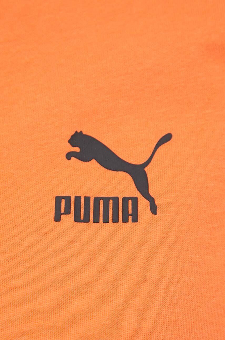 Puma Bavlnené tričko oranžová farba - Pepit.sk