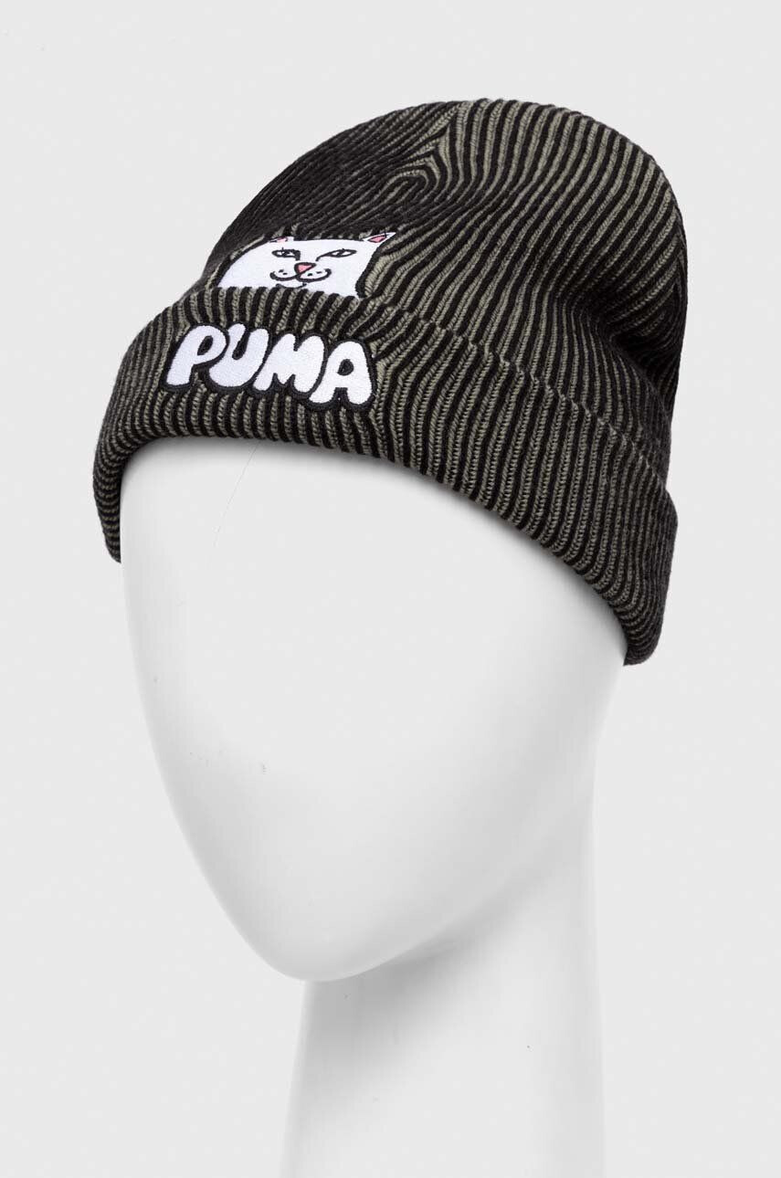 Puma Čiapka s prímesou vlny x RIPNDIP čierna farba - Pepit.sk