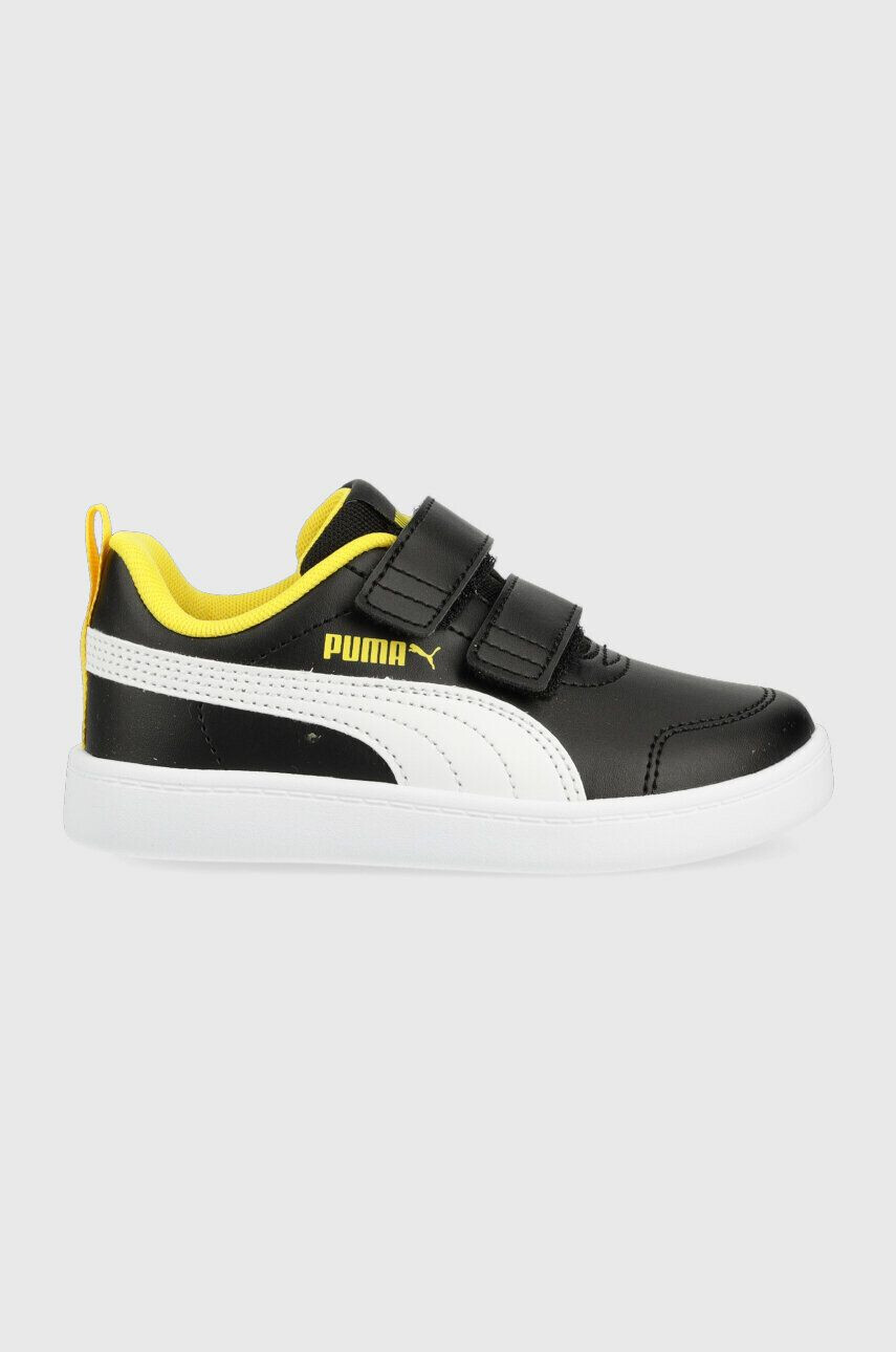 Puma Detské tenisky Courtflex v2 V PS čierna farba - Pepit.sk