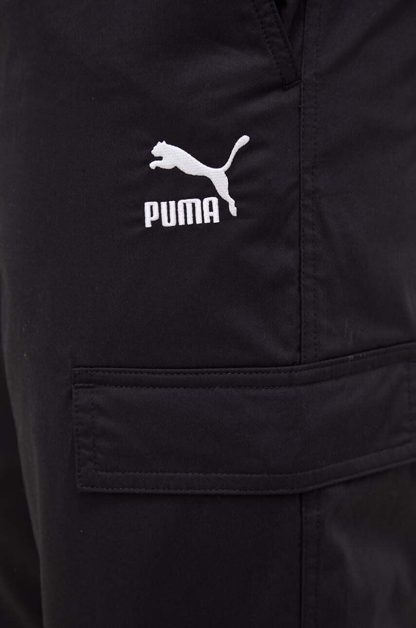 Puma Nohavice pánske čierna farba s potlačou - Pepit.sk