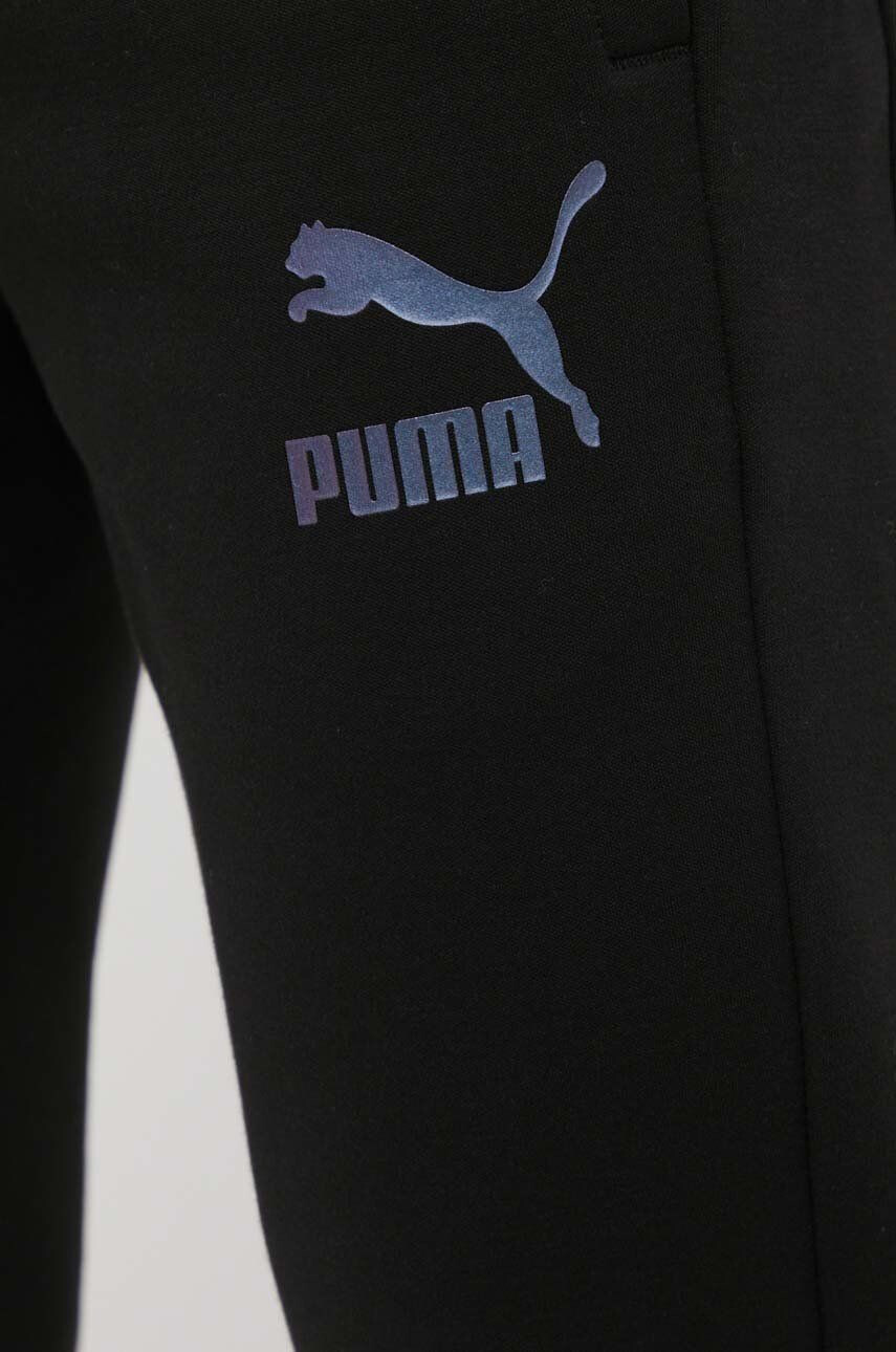 Puma Nohavice 530746 pánske čierna farba s potlačou - Pepit.sk