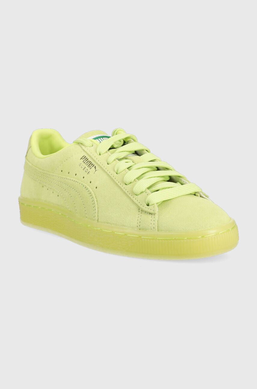 Puma Semišové tenisky Suede Classic XXI zelená farba 374915 - Pepit.sk