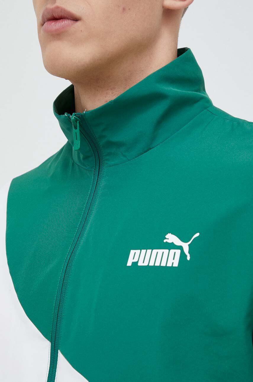 Puma Tepláková súprava pánsky zelená farba - Pepit.sk