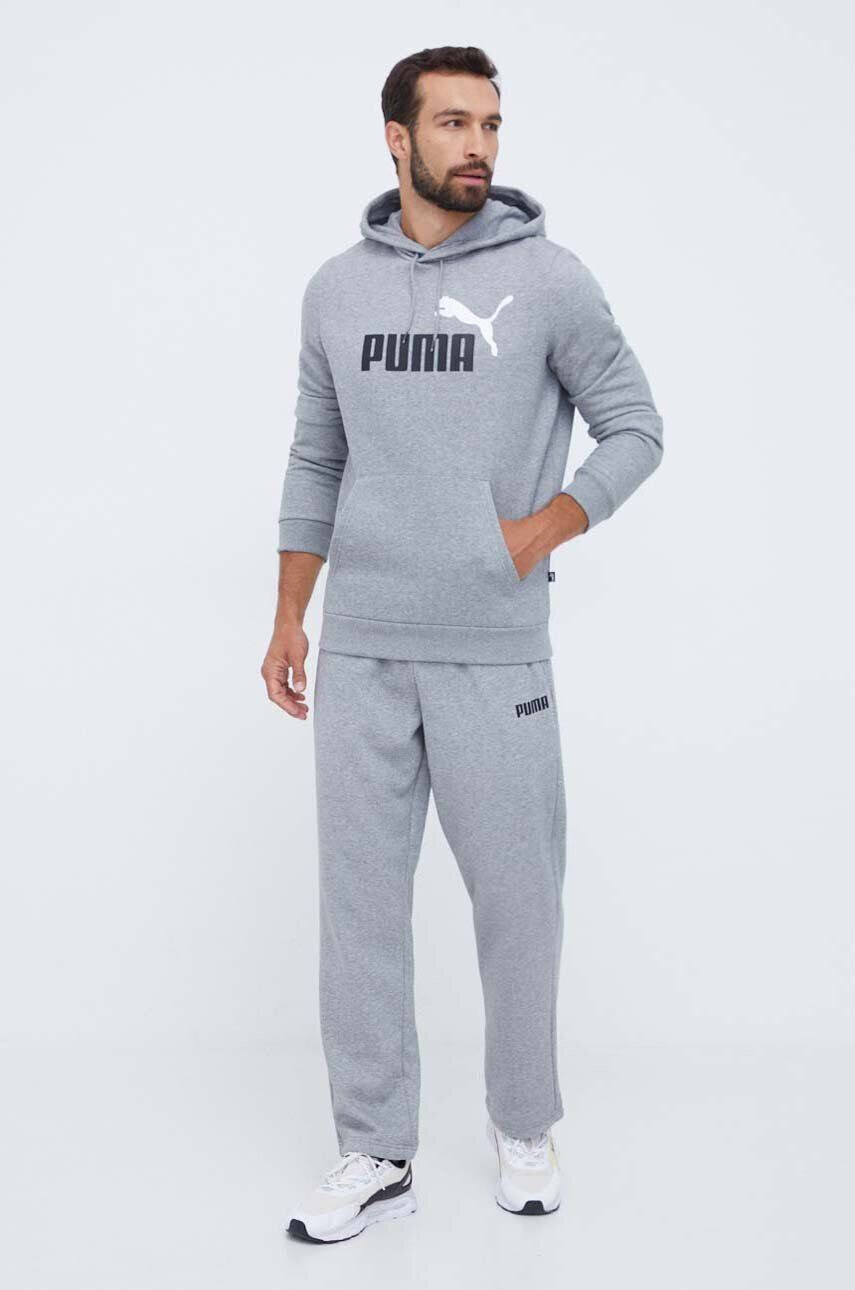 Puma Tepláky šedá farba melanžové - Pepit.sk