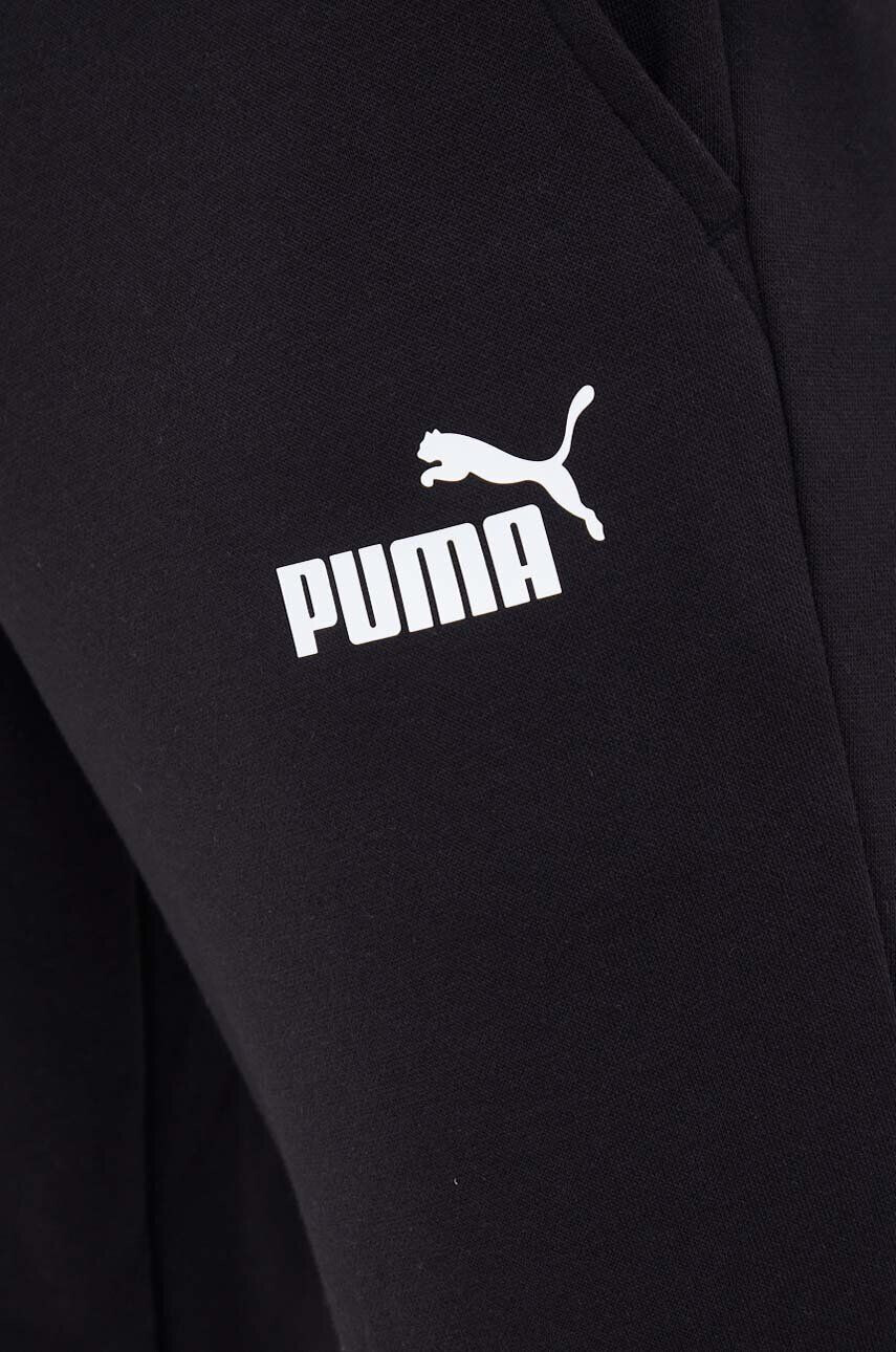 Puma Tepláky čierna farba melanžové - Pepit.sk