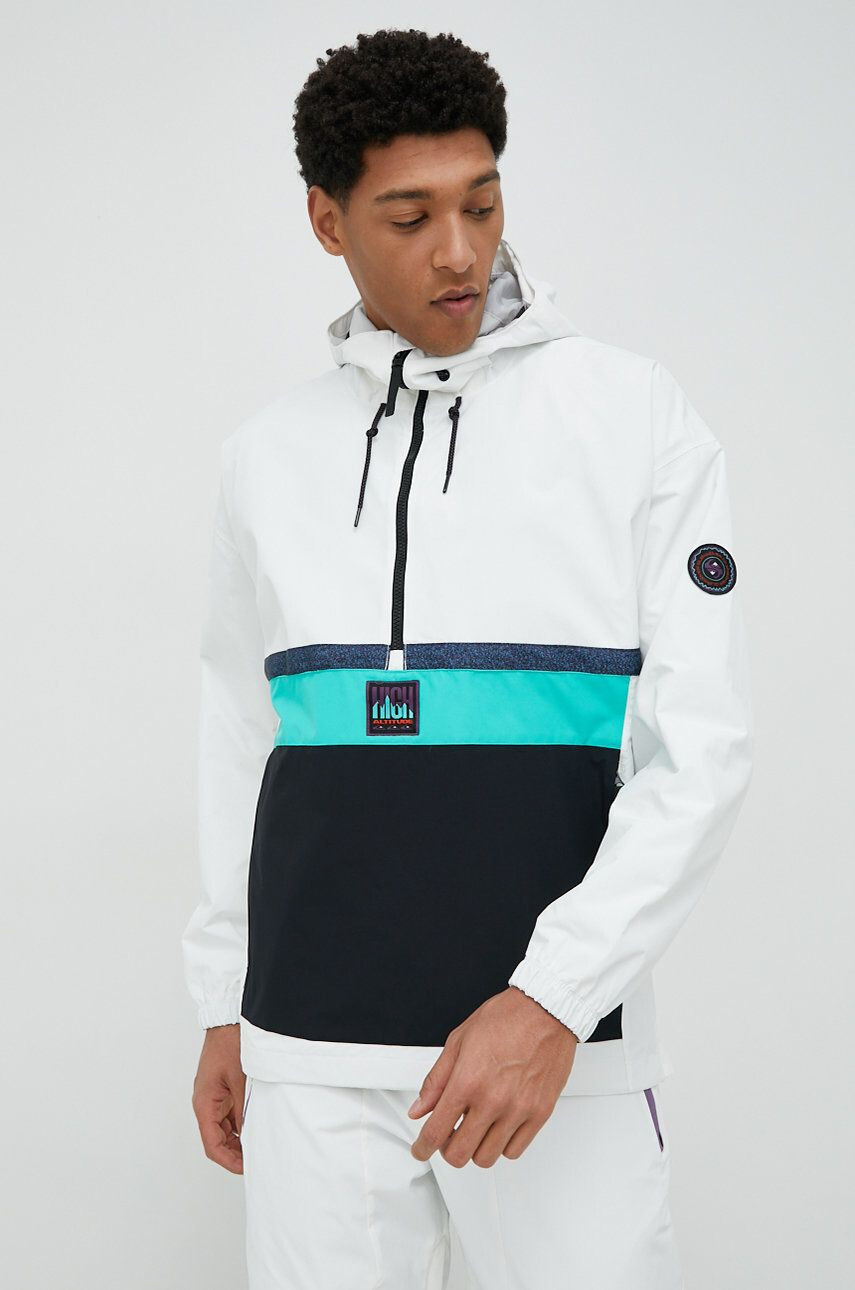 Quiksilver Bunda Steeze biela farba - Pepit.sk