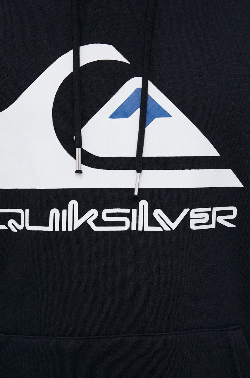 Quiksilver Mikina pánska čierna farba s potlačou - Pepit.sk