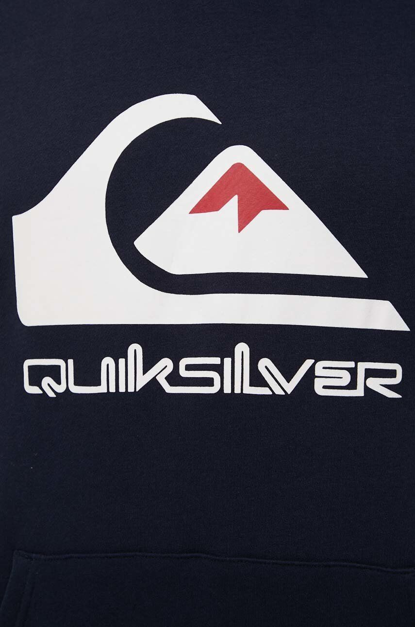 Quiksilver Mikina pánska tmavomodrá farba s potlačou - Pepit.sk