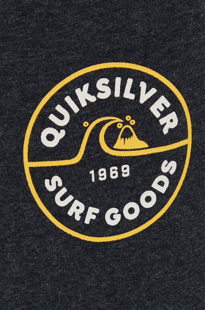 Quiksilver Tepláky pánske šedá farba s potlačou - Pepit.sk