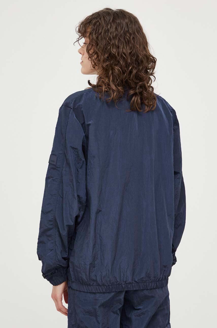 Rains Bunda 18960 Bomber Jacket tmavomodrá farba prechodná - Pepit.sk