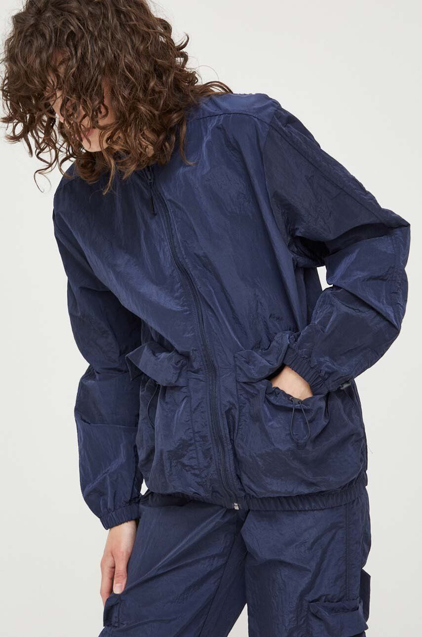 Rains Bunda 18960 Bomber Jacket tmavomodrá farba prechodná - Pepit.sk