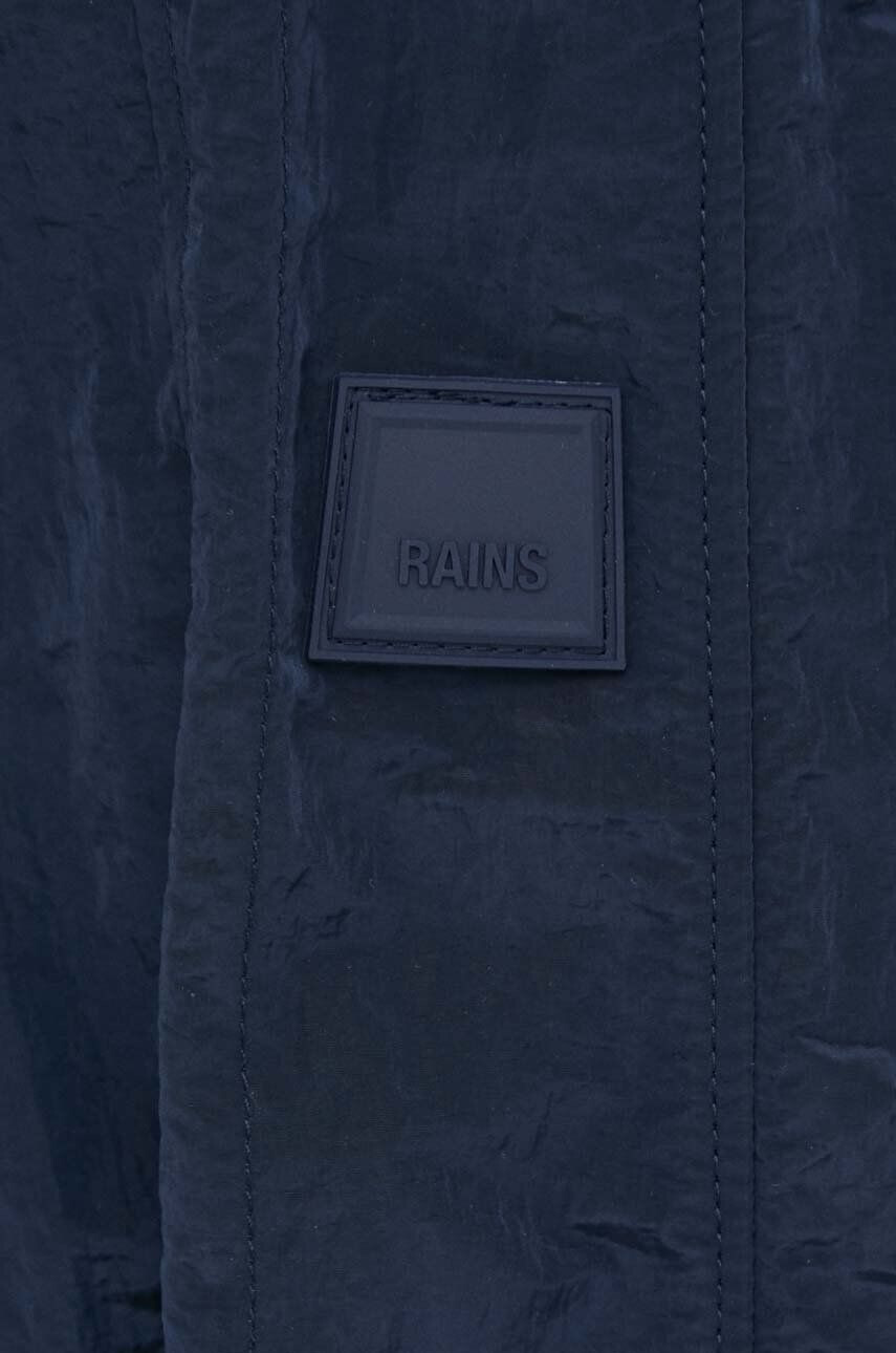 Rains Bunda 18960 Bomber Jacket tmavomodrá farba prechodná - Pepit.sk