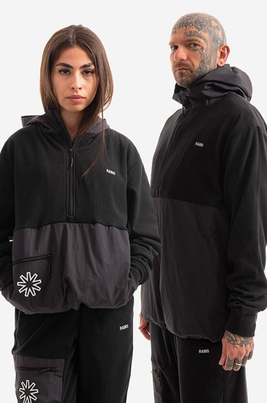 Rains Mikina Fleece Hoodie - Pepit.sk