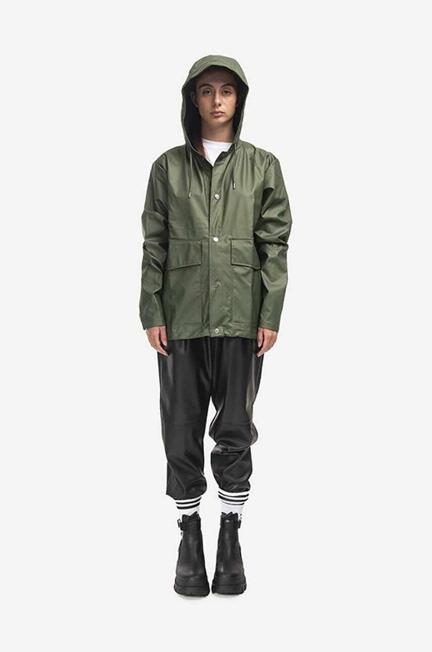 Rains Nepremokavá bunda Short Hooded Coat - Pepit.sk