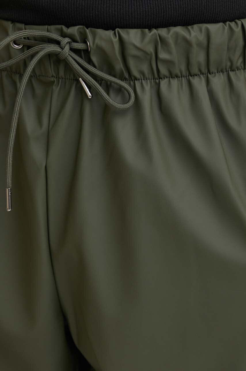 Rains Nepremokavé nohavice 18560-GREEN Rain Pants Regular zelená farba rovné stredne vysoký pás - Pepit.sk