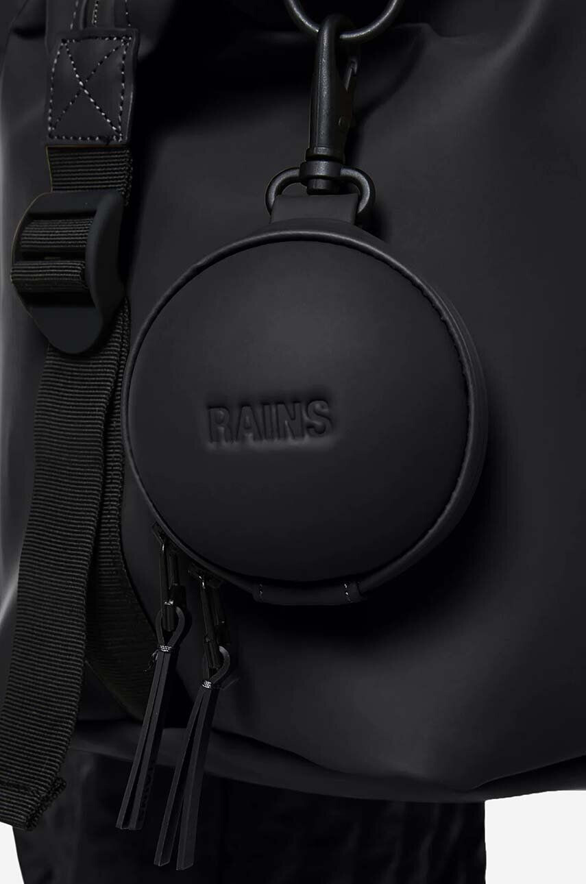 Rains Peňaženka Spin Bag Micro 12900-BLACK. čierna farba - Pepit.sk